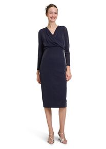 Vera Mont Damen Cocktailkleid "Vera Mont Cocktailkleid mit Lurexfaden", blau, feminin, Gr. 36, Obermaterial: 92% Polyamid, 5% Polyester metallisiert,