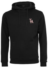 MisterTee Herren Sweatshirt "MisterTee Herren LA Hoody", schwarz, Gr. M, bedruckt, 65% Baumwolle, 35% Polyester, Sweatshirts