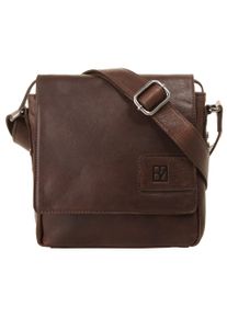 Bodenschatz Damen Umhängetasche, braun, Leder, unifarben, Taschen, echt Leder