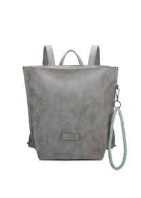 Cityrucksack "Fritzi33N", Fritzi aus Preussen, grau, Polyurethane, casual, Rucksäcke, mit abnehmbarer Schlüsselschlange
