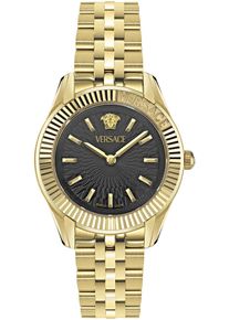 Versace Damen Quarzuhr "GRECA TIME LADY 30 mm", gold, Armbanduhren, Armbanduhr, Damenuhr, Saphirglas, Swiss Made, analog