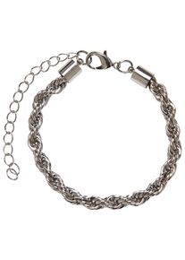Urban Classics Damen Bettelarmband "Urban Classics Unisex Charon Intertwine Bracelet", S/M, Eisen, silber, Eisen, Armbänder