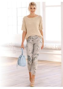Heine Damen Rundhalspullover "Pullover", beige, Gr. 40, unifarben, 55% Polyacryl, 45% Polyamid, Pullover