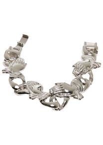 Urban Classics Damen Bettelarmband "Urban Classics Unisex Pray Hands Bracelet", L/XL, Zink, silber, Zink, Armbänder