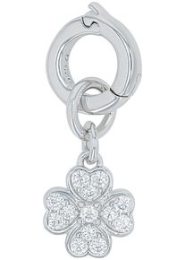 Amor Damen Charm-Einhänger "Kleeblatt, 2038500", silber, Silber 925 (Sterlingsilber), Charms, mit Zirkonia (synth.)