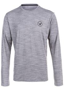Virtus Herren Langarmshirt "JOKERS M L/S", rot, casual, Gr. XXL, unifarben, 86% Polyester, 10% Viskose, 4% Elasthan, Shirts, mit innovativer Quick