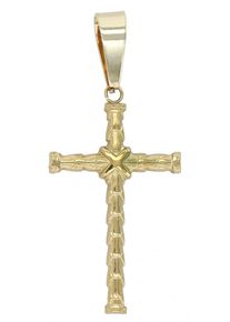 Adelia´s ADELIA ́S Damen Ketten-Anhänger "Neuheit 2025 - trendiger Kreuz Anhänger aus Edelstahl", Edelstahl, gold, Edelstahl, Schmuckanhänger