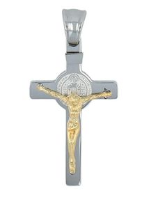 Adelia´s ADELIA ́S Damen Ketten-Anhänger "Neuheit 2025 - stilvoller Kreuz Anhänger aus Edelstahl", Edelstahl, gold, Edelstahl, Schmuckanhänger