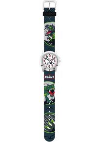Scout Kinder Quarzuhr, bunt, Armbanduhren, Armbanduhr, Kinderuhr, Lernuhr, Junge, Dinosaurier, Geschenk