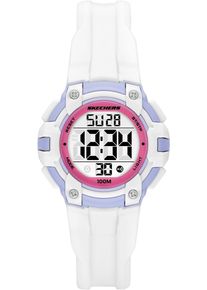 Skechers Kinder Chronograph "ANOKA", weiß, Armbanduhren, Quarzuhr, Armbanduhr, Kinder, Jugendliche, digital, Tag, Wochentag