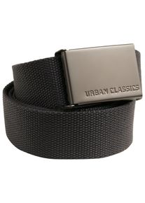 Urban Classics Damen Hüftgürtel "Urban Classics Unisex Canvas Belt", grau, 100% Polyester, Gürtel