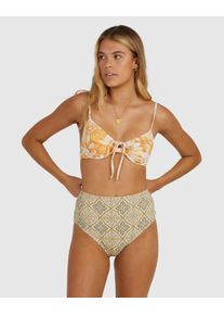 Billabong Damen Bade-Shirt "Dalilah Ella", orange, Gr. XS, 95% Nylon, 5% Elasthan, Bikini-Oberteile