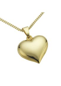Diamonds by Ellen K. Damen Kette mit Anhänger "Gold 333 Motiv Herz", 45/42cm, Gold, L: 45cm B: 15.0mm, gelb, FASCINATION BY ELLEN K., Gold, B:15.0mm, Halsketten