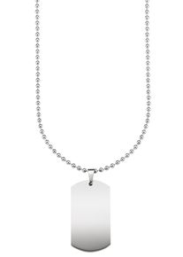 Bruno Banani Herren Edelstahlkette "Schmuck Geschenk Halskette Dog Tag, Kugelkette", Edelstahl, L: 55cm B: 2,3mm, silber, Edelstahl, B:2,3mm,