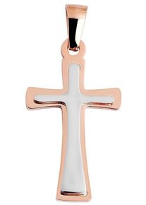 Adelia´s ADELIA ́S Damen Ketten-Anhänger "Neuheit 2025 - moderner Kreuz Anhänger aus Edelstahl", Edelstahl, gold, Edelstahl, Schmuckanhänger