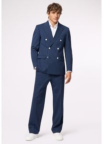 Roy Robson Herren Hosenanzug "Slim Fit", blau, Gr. 48, 54% Polyester, 44% Schurwolle, 2% Elasthan, Anzüge