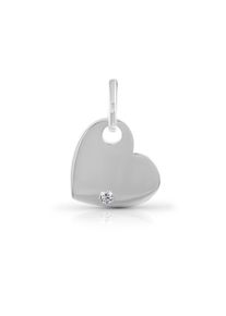 Vivance Damen Ketten-Anhänger "925 Silber rhodiniert Herz Zirkonia", ONE-SIZE, Silber 925 (Sterlingsilber), 4,1 g, weiß, Silber 925 (Sterlingsilber),