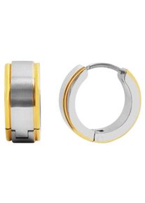 Adelia´s ADELIA ́S Damen Paar Creolen "Neuheit 2025 - Damen Creolen aus poliertem Edelstahl Ø 12 mm", Damen, Edelstahl, gold, Edelstahl, Ohrringe