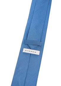 Eterna Herren Krawatte, blau, klassisch, Seide, Krawatten