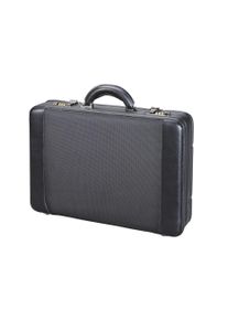 Alassio Herren Aktenkoffer "Modica, Attachékoffer", schwarz, Kunstleder, Polyamid (Nylon), Koffer, Handgepäck, Reisegepäck mit herausnehmbarer