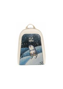 DOGO Tagesrucksack "Tidy Bag Let It Snow Damen Rucksäcke (Fashion) / Neutral", weiß, Lederimitat, Rucksäcke