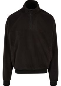 Urban Classics Herren Rundhalspullover "Urban Classics Herren Basic Polar Fleece Troyer", schwarz, casual, Gr. XXXL, unifarben, 100% Polyester,