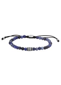 Fossil Armband "JEWELRY, JF04416793, JF04413040, JF04414040, JF04415040", Edelstahl, blau, Edelstahl, Armbänder, mit Hämatit, Tigerauge, Sodalith