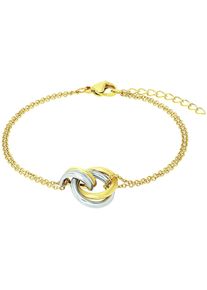 Amor Damen Armband "Kreise, 2039981", Edelstahl, gelb, Edelstahl, Armbänder