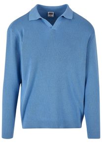Urban Classics Herren Longsleeve "Urban Classics Herren Ribbed Oversized Longsleeve", blau, klassisch, Gr. XXL, unifarben, 100% Baumwolle, Shirts