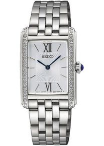 Seiko Damen Quarzuhr, silber, Armbanduhren, Armbanduhr, Damenuhr, Edelstahlarmband, Hardlexglas