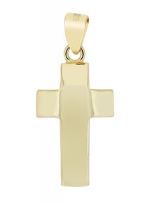 Adelia´s ADELIA ́S Damen Ketten-Anhänger "Neuheit 2025 - trendiger Kreuz Anhänger aus 925 Sterling Silber", Silber 925 (Sterlingsilber), gold, Silber 925