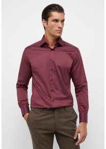 Eterna Herren Langarmhemd "MODERN FIT", rot, Gr. 46, Twill, 100% cotton, Hemden, NON IRON (bügelfrei)