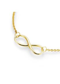 Smart Jewel Damen Collier "filigran mit Infinity - Zeichen, Silber 925", 45cm, Silber 925 (Sterlingsilber), gold, Silber 925 (Sterlingsilber),
