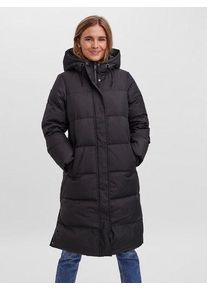 Véro Moda VERO MODA Damen Steppmantel "VMERICAHOLLY LONG DOWN JACKET", schwarz, modisch, Gr. XS, unifarben, Web, Steppware, Obermaterial: 100% Polyester.