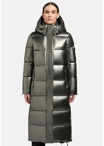 Khujo Damen Steppmantel "Hedd Shiny-YM", grau, modisch, Gr. S, Material: 100% Polyester, Futter: 100% Nylon, Wattierung: 100% Polyester,