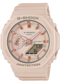Casio G-SHOCK Damen Chronograph, beige, Armbanduhren, Quarzuhr, Armbanduhr, Damen, Herren, digital, bis 20 bar wasserdicht