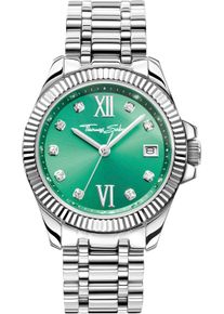 Thomas Sabo Damen Quarzuhr "DIVINE", silber, Armbanduhren, Armbanduhr,Damenuhr,Mineralglas m. Saphirbeschichtung,Edelstahlarmband