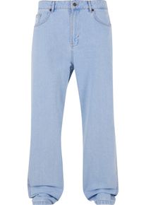 Karl Kani Herren Bequeme Jeans "Karl Kani Herren KK Small Signature Baggy Five Pocket Denim", blau, casual, Gr. 28, unifarben, 100% Baumwolle, Jeans