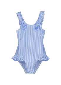 Blue Seven Kinder Badeanzug "Blue Seven Mädchen Badeanzug Einteiler Bademode Schwimmanzug", blau, Gr. 116, bedruckt, Polyester, Polyamid, Elasthan,