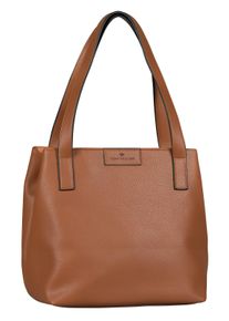 Tom Tailor Damen Shopper "Miri zip", braun, Polyurethan, Taschen, aus griffigem Lederimitat mit praktischen flachen Handgriffen