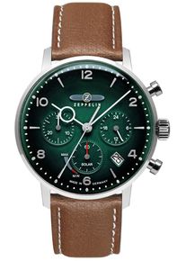 Zeppelin Herren Chronograph "LZ 129 Hindenburg Solar Sustainable Planet", braun, Armbanduhren, Armbanduhr, Herrenuhr, Solar, Datum, Stoppfunktion,