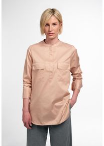 Eterna Damen Longbluse "LOOSE FIT", beige, klassisch, Gr. 38, 100% cotton, Blusen, EASY IRON (bügelleicht)