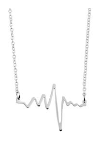 Adelia´s ADELIA ́S Damen Kette mit Anhänger, unbekannt, Edelstahlsilber, herz, Edelstahl, Halsketten