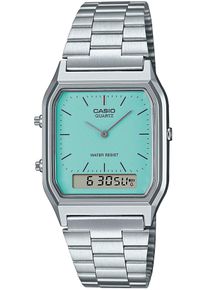 CASIO VINTAGE Damen Chronograph, silber, Armbanduhren, Quarzuhr, Armbanduhr, Damenuhr, Herrenuhr, Edelstahlband,Digitaluhr