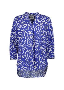 Blue Seven Damen Klassische Bluse "Blue Seven Bluse"534, ocean, Basic, Gr. 44, 88% Baumwolle, 12% Leinen, Blusen
