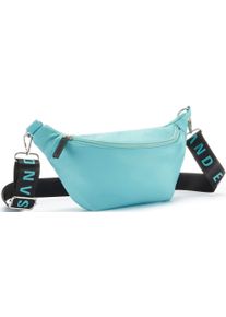 ELBSAND Damen Bauchtasche "Umhängetasche", blau, Textil, unifarben, clean, Taschen, Crossbody Bag, Gürteltasche, Brusttasche, Hüfttasche VEGAN