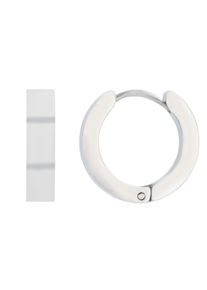 Adelia´s ADELIA ́S Damen Paar Creolen "Neuheit 2025 - Unisex Creolen aus Edelstahl Ø 12 mm", Unisex, Edelstahl, silber, Edelstahl, Ohrringe