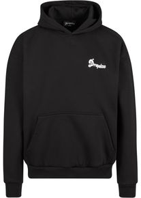 DROPSIZE Herren Kapuzensweatshirt "Dropsize Herren Heavy Oversize DWF Hoodie", schwarz, Gr. L, bedruckt, 70% Baumwolle, 30% Polyester, Sweatshirts