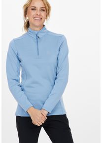 WHISTLER Damen Langarmshirt "Juice", blau, casual, Gr. 40, unifarben, 98% Polyester, 2% Elasthan, Shirts, mit praktischer Quick Dry-Funktion