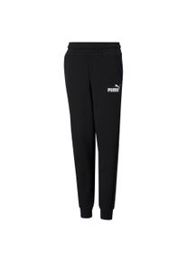 Puma Kinder Trainingshose "ESS LOGO PANTS FL CL B", schwarz, sportlich, Gr. 152, unifarben, Fleece, Obermaterial: 66% Baumwolle, 34% Polyester, Hosen